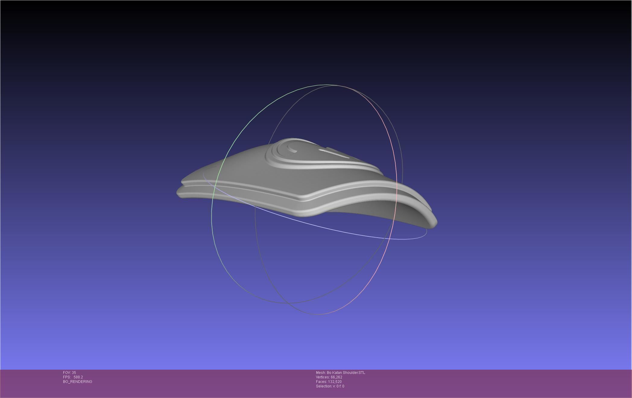 Star Wars The Mandalorian Bo-Katan Shoulder Piece 3D print model_102