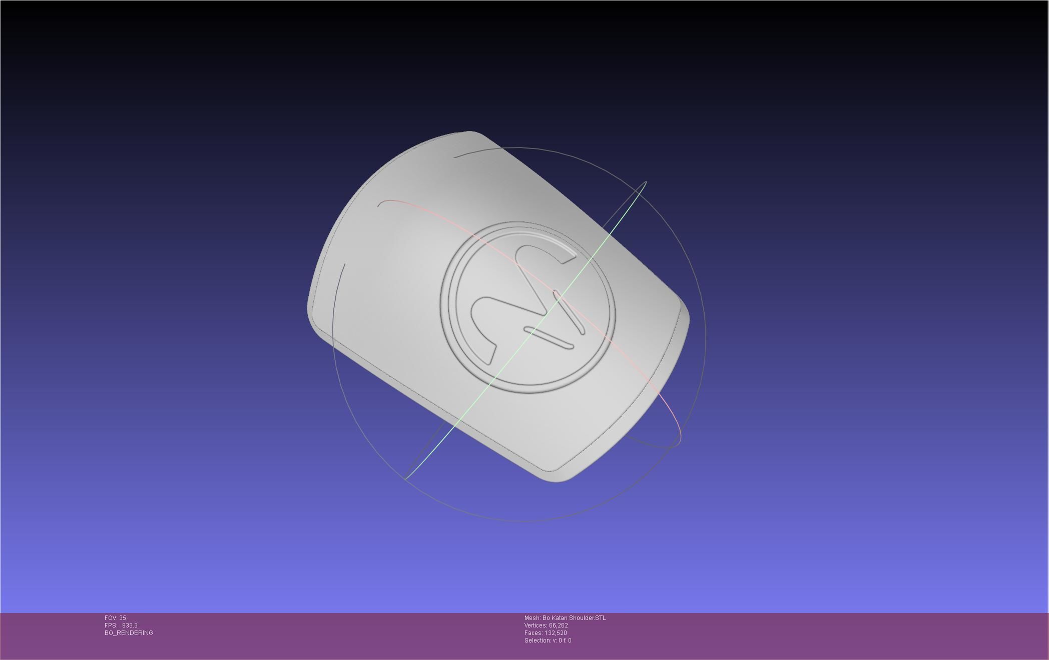 Star Wars The Mandalorian Bo-Katan Shoulder Piece 3D print model_85