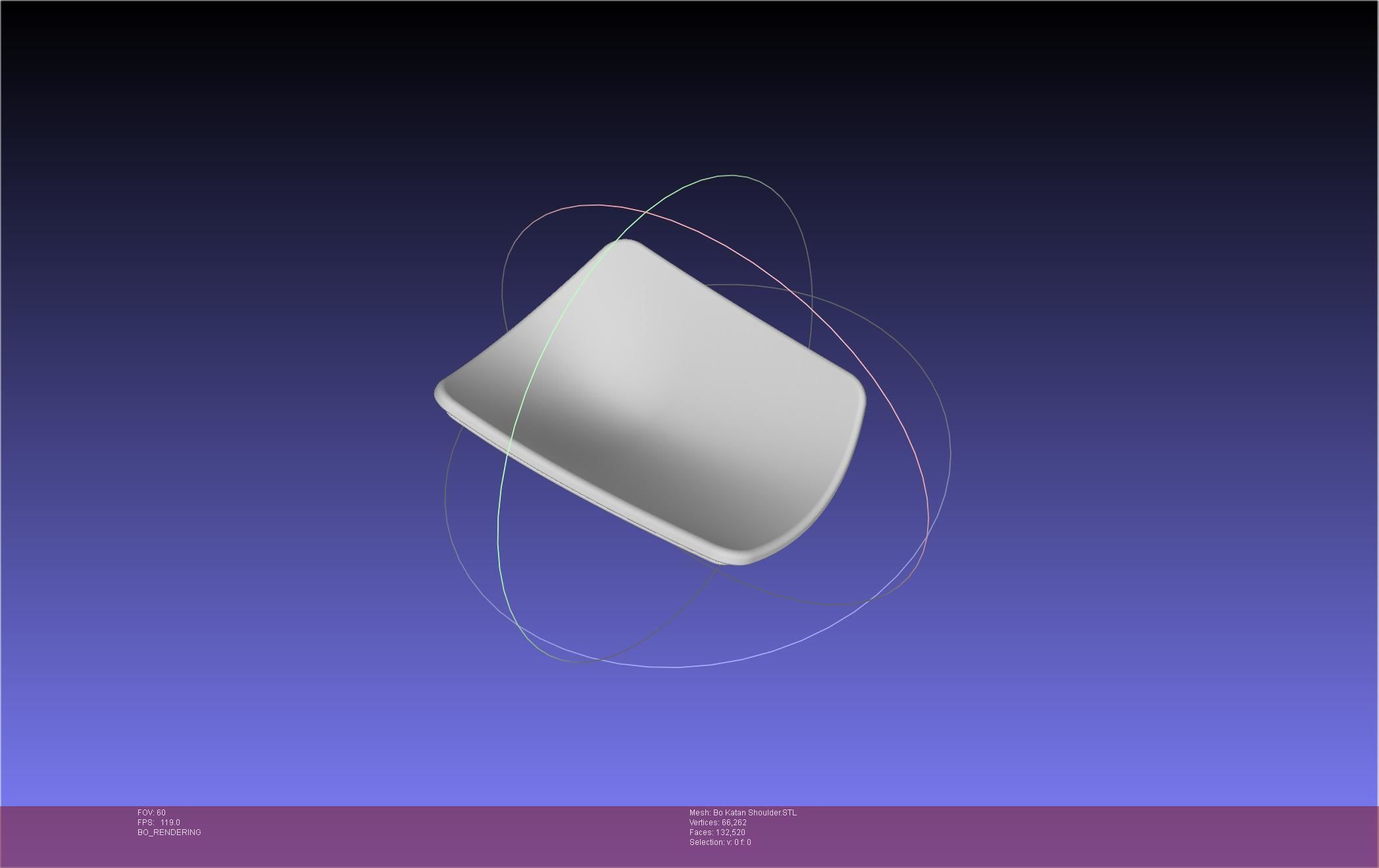 Star Wars The Mandalorian Bo-Katan Shoulder Piece 3D print model_3