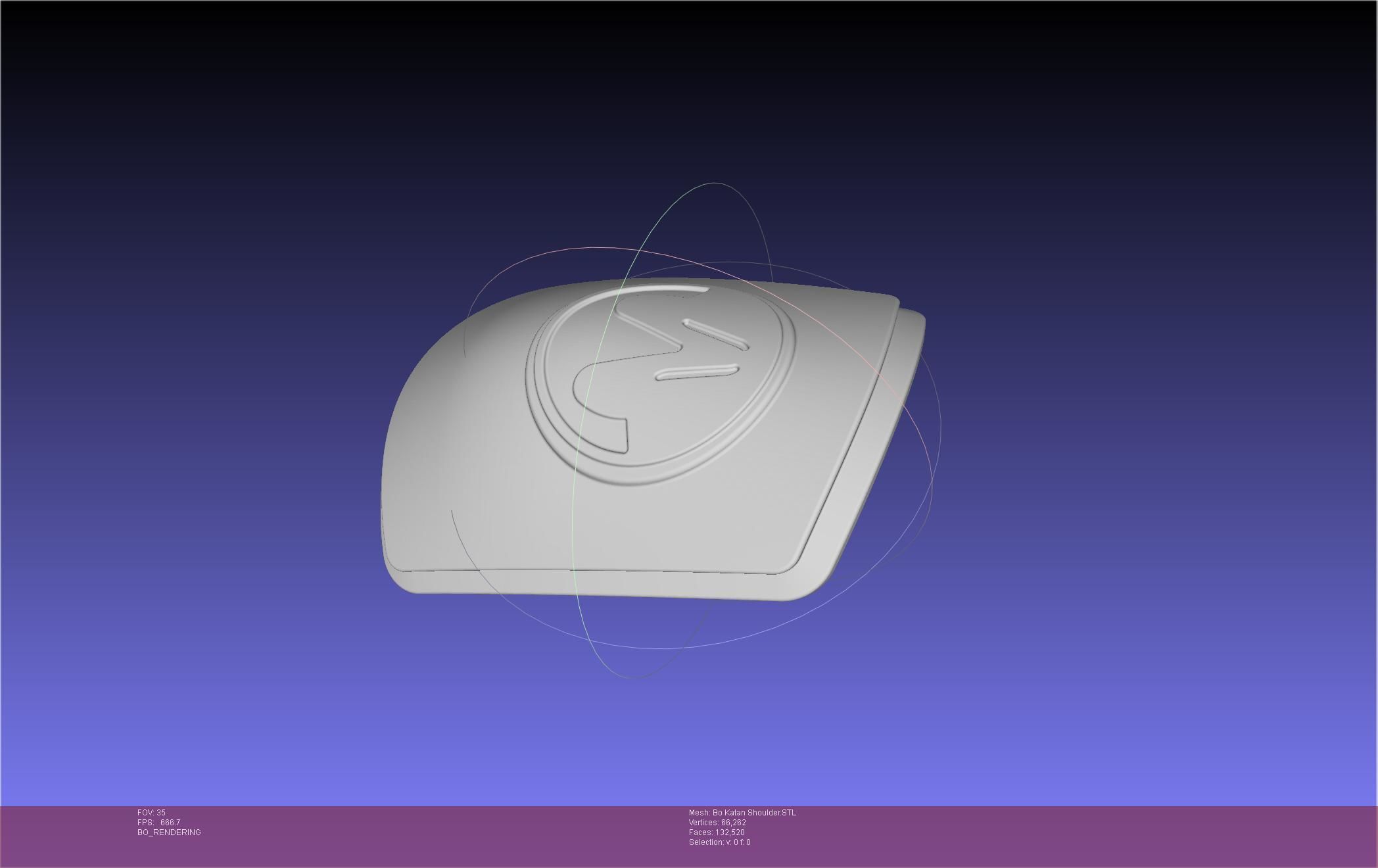 Star Wars The Mandalorian Bo-Katan Shoulder Piece 3D print model_105