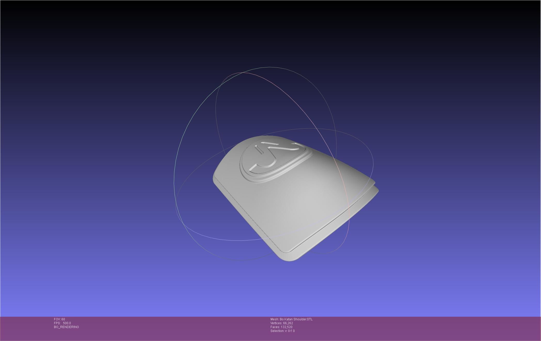 Star Wars The Mandalorian Bo-Katan Shoulder Piece 3D print model_2