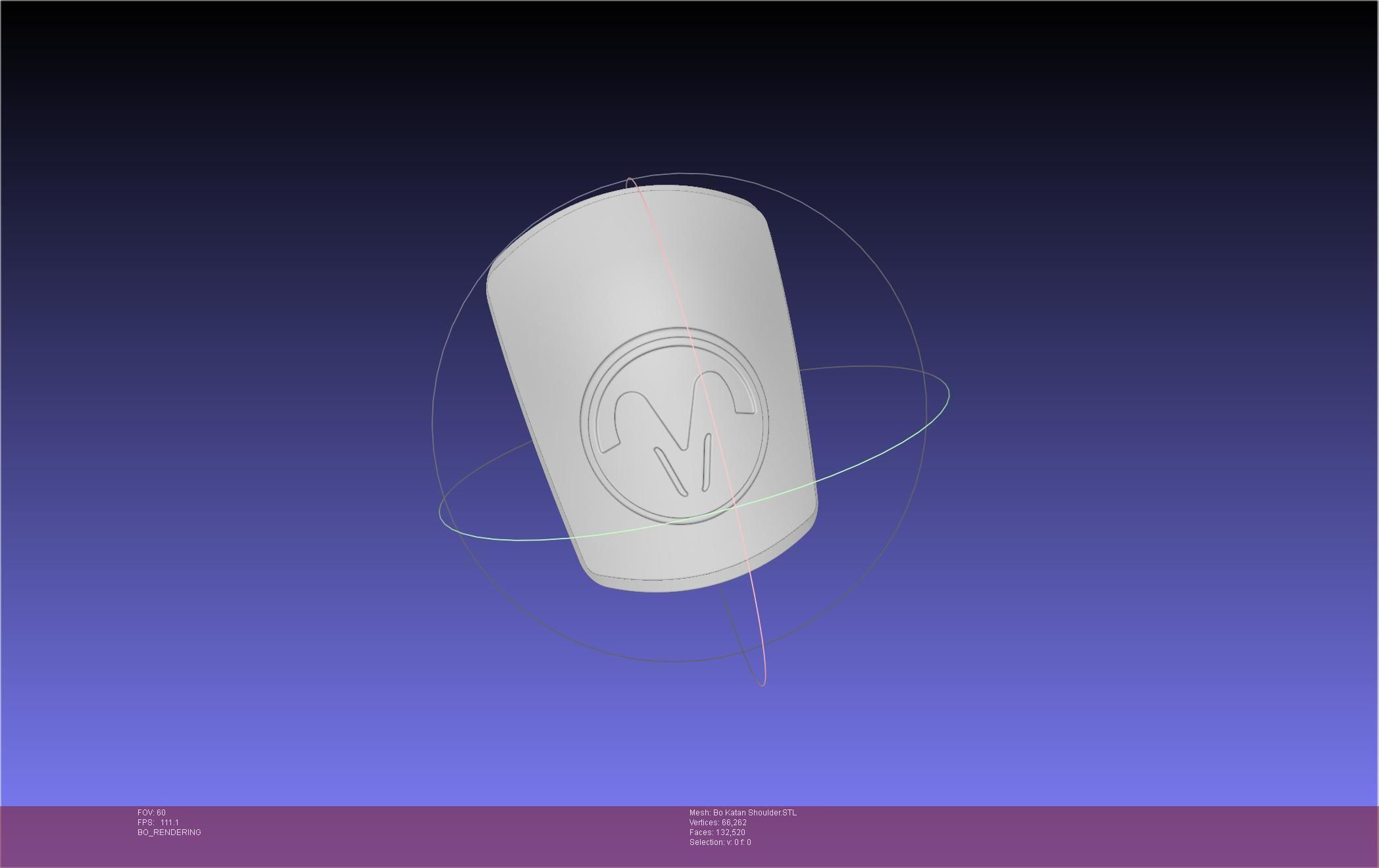 Star Wars The Mandalorian Bo-Katan Shoulder Piece 3D print model_9