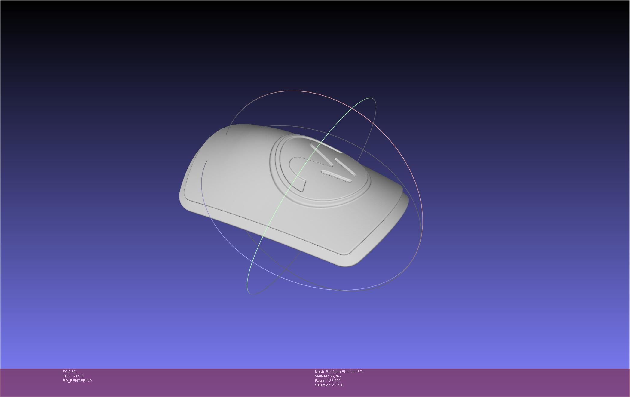 Star Wars The Mandalorian Bo-Katan Shoulder Piece 3D print model_86