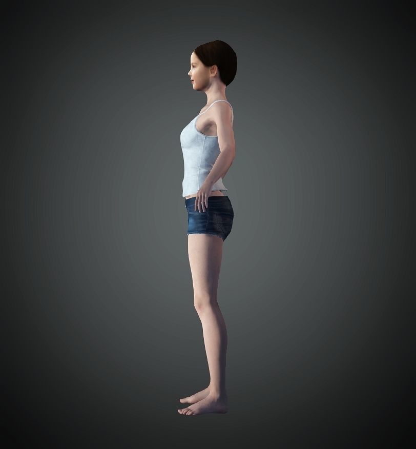 Unity Digital Human HS001 Free 3D model_2