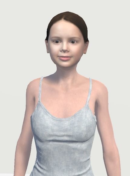 Unity Digital Human HS001 Free 3D model_4