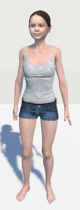 Unity Digital Human HS001 Free 3D model_5