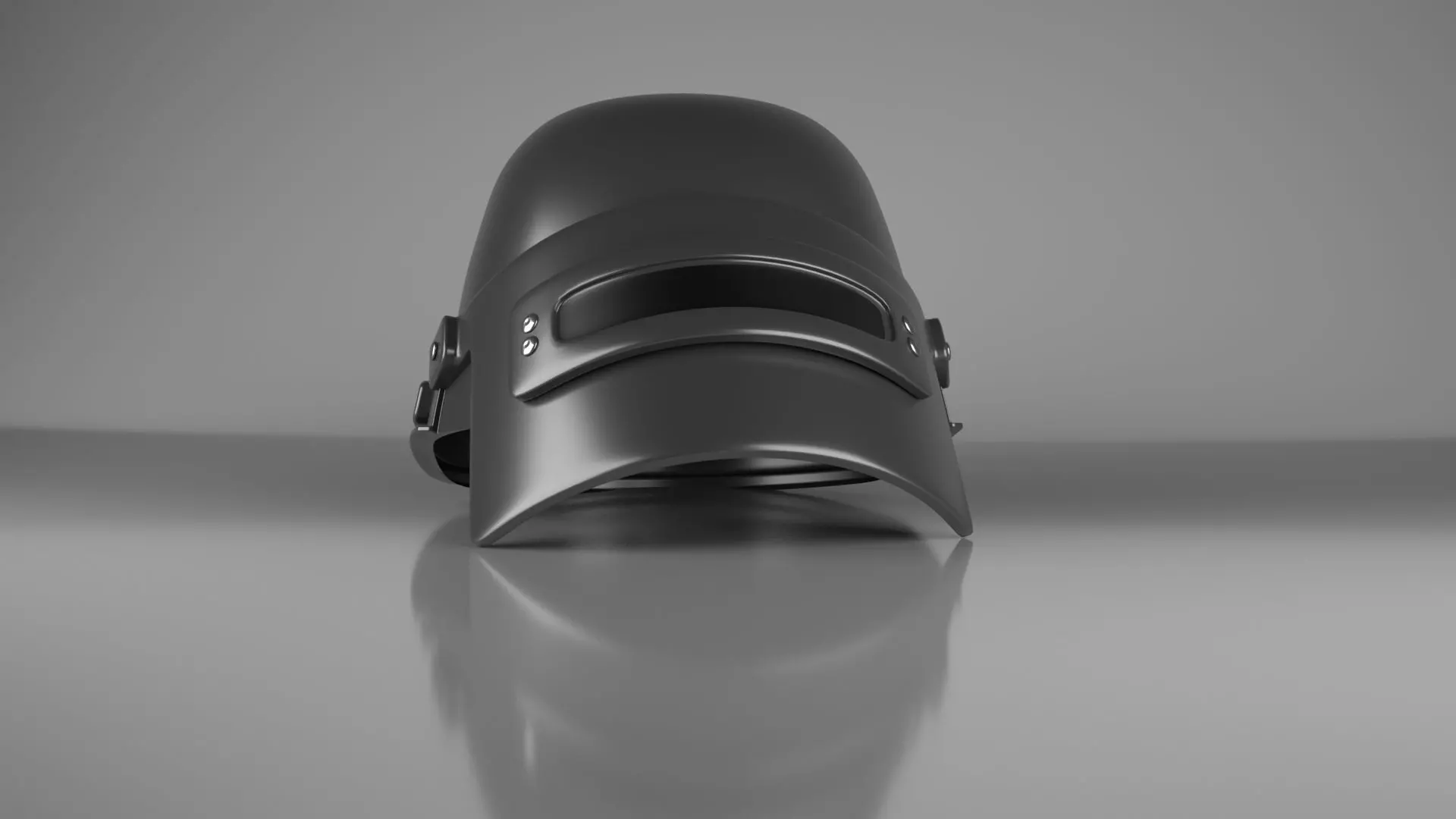 Helmet level 3 of PUBG Low-poly 3D model_0