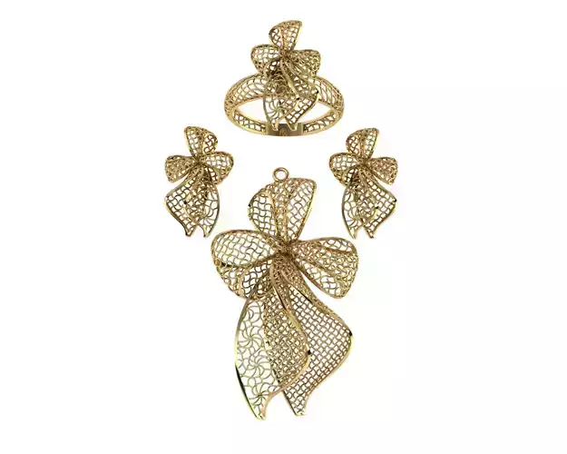 vision set gold - plated jewelry