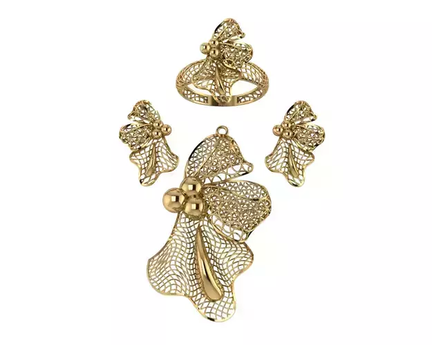 vision set gold - plated jewelry