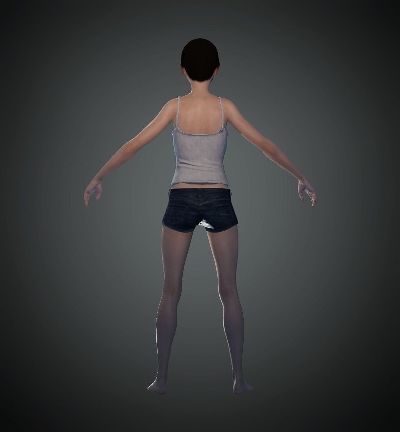 Unity Digital Human HS002 Free 3D model_3