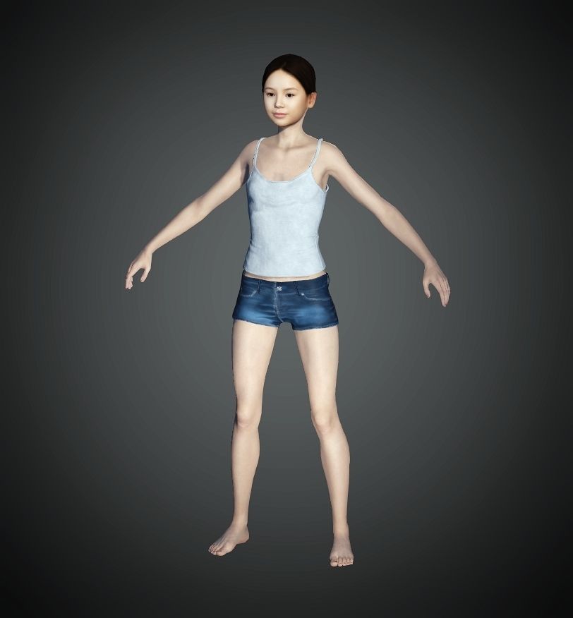 Unity Digital Human HS002 Free 3D model_4