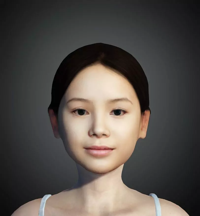Unity Digital Human HS002 Free 3D model_0