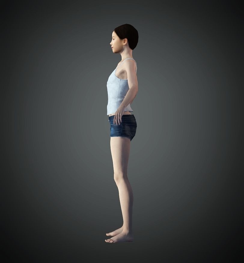 Unity Digital Human HS002 Free 3D model_2