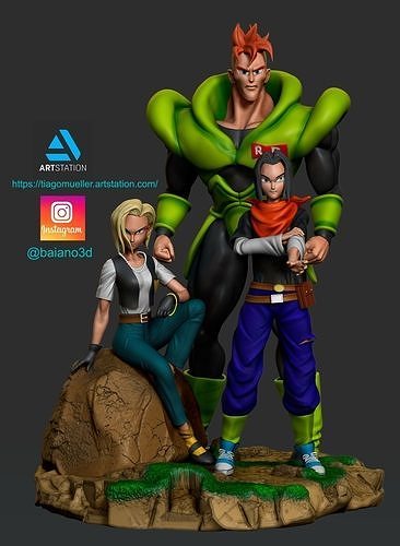 STL Androids DBZ  3D model