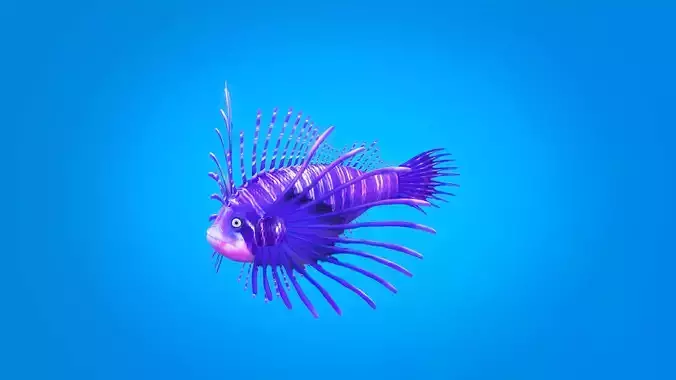 Cartoon Fish Rigged Animated