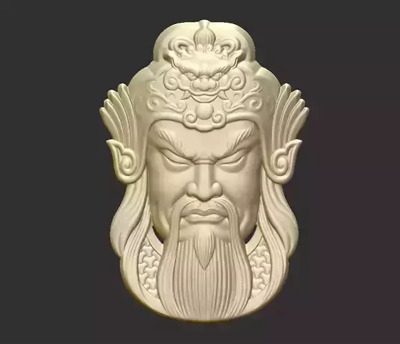 Guangong chinese god head