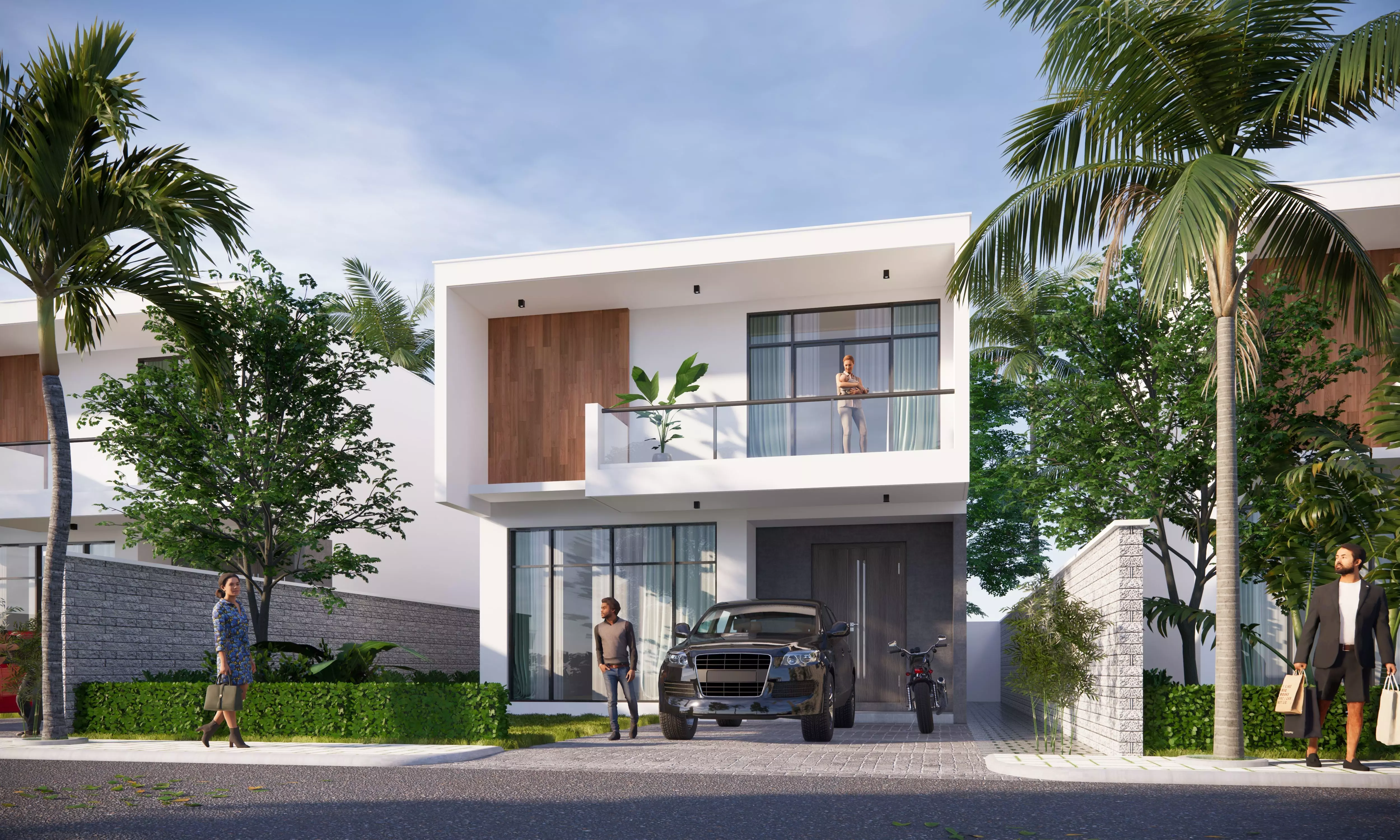 Modern Villa 3D model_0