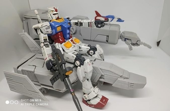 1 per 20 RX 78-2 core fighter 3D print model