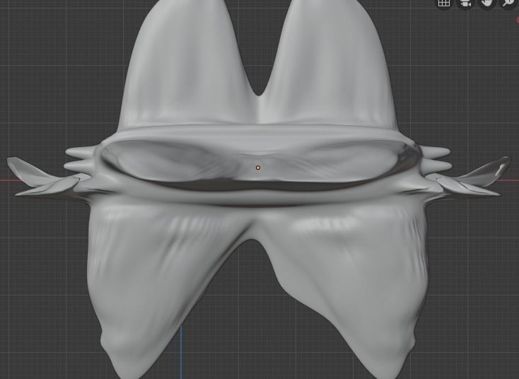 Alien fish two headed  3D print model_4