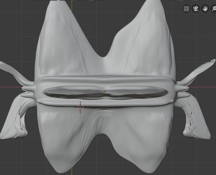 Alien fish two headed  3D print model_3
