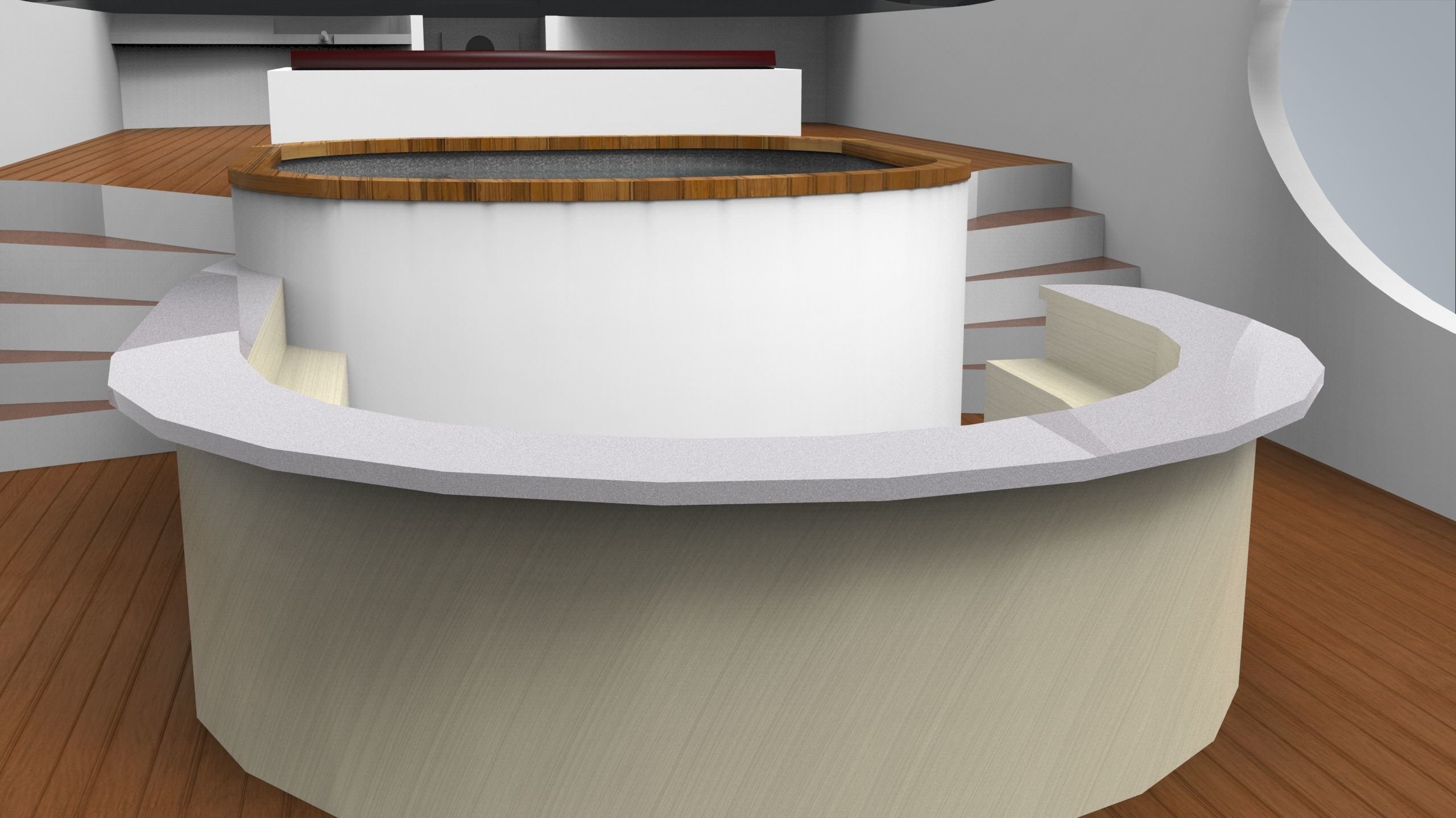 Yacht II Low-poly 3D model_14