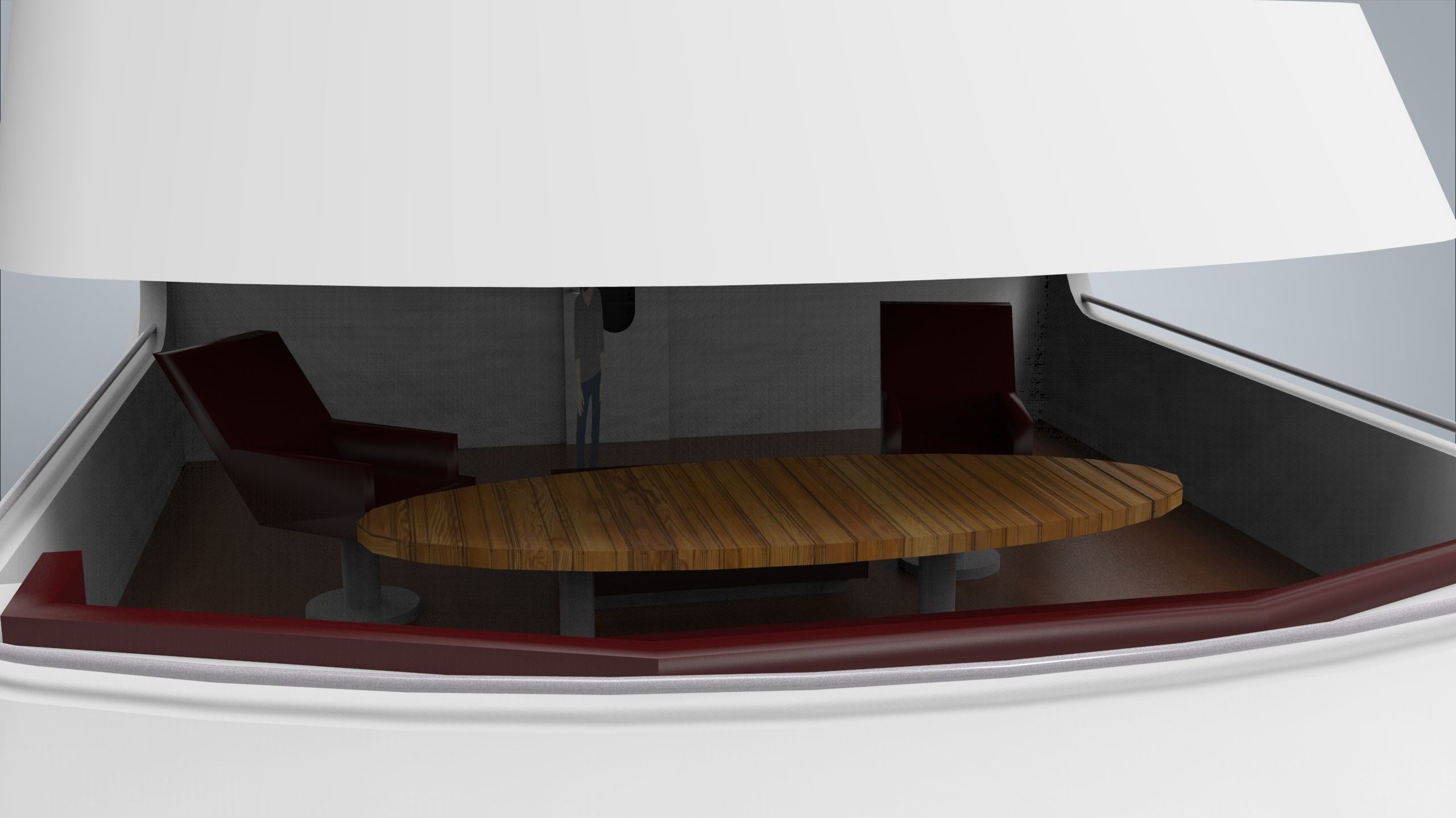 Yacht II Low-poly 3D model_16