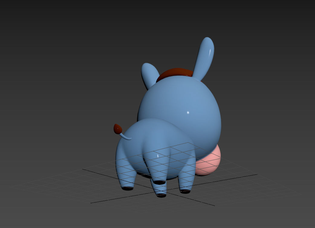 Character049 Donkey 3D model_17