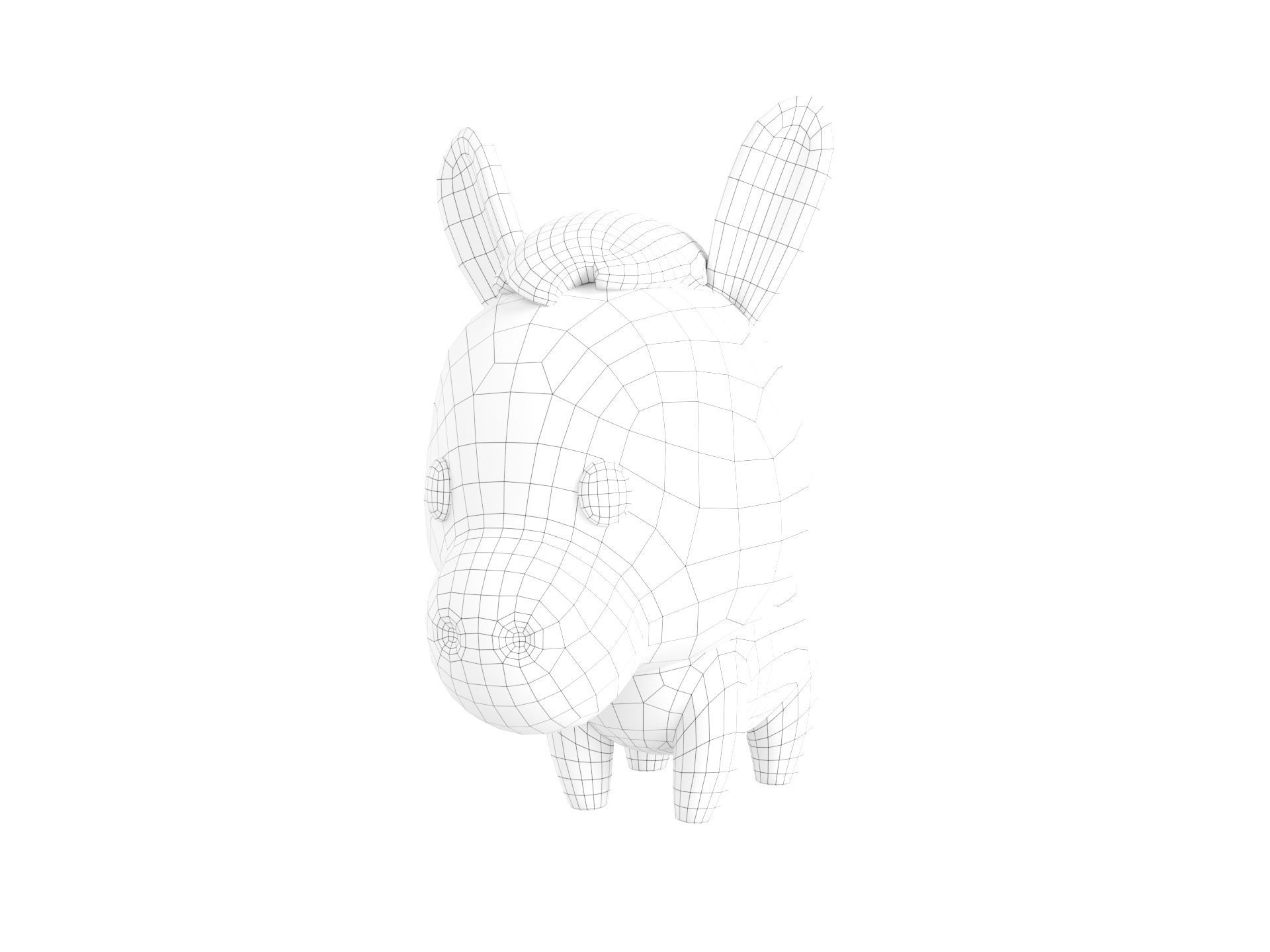 Character049 Donkey 3D model_10
