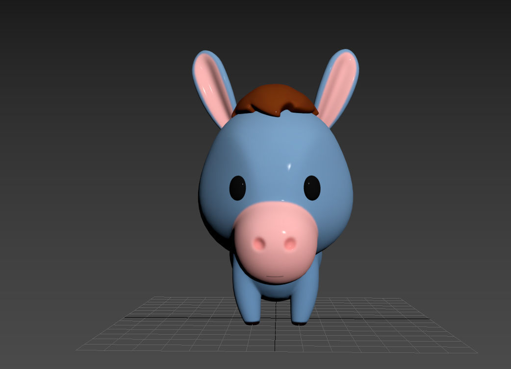 Character049 Donkey 3D model_14
