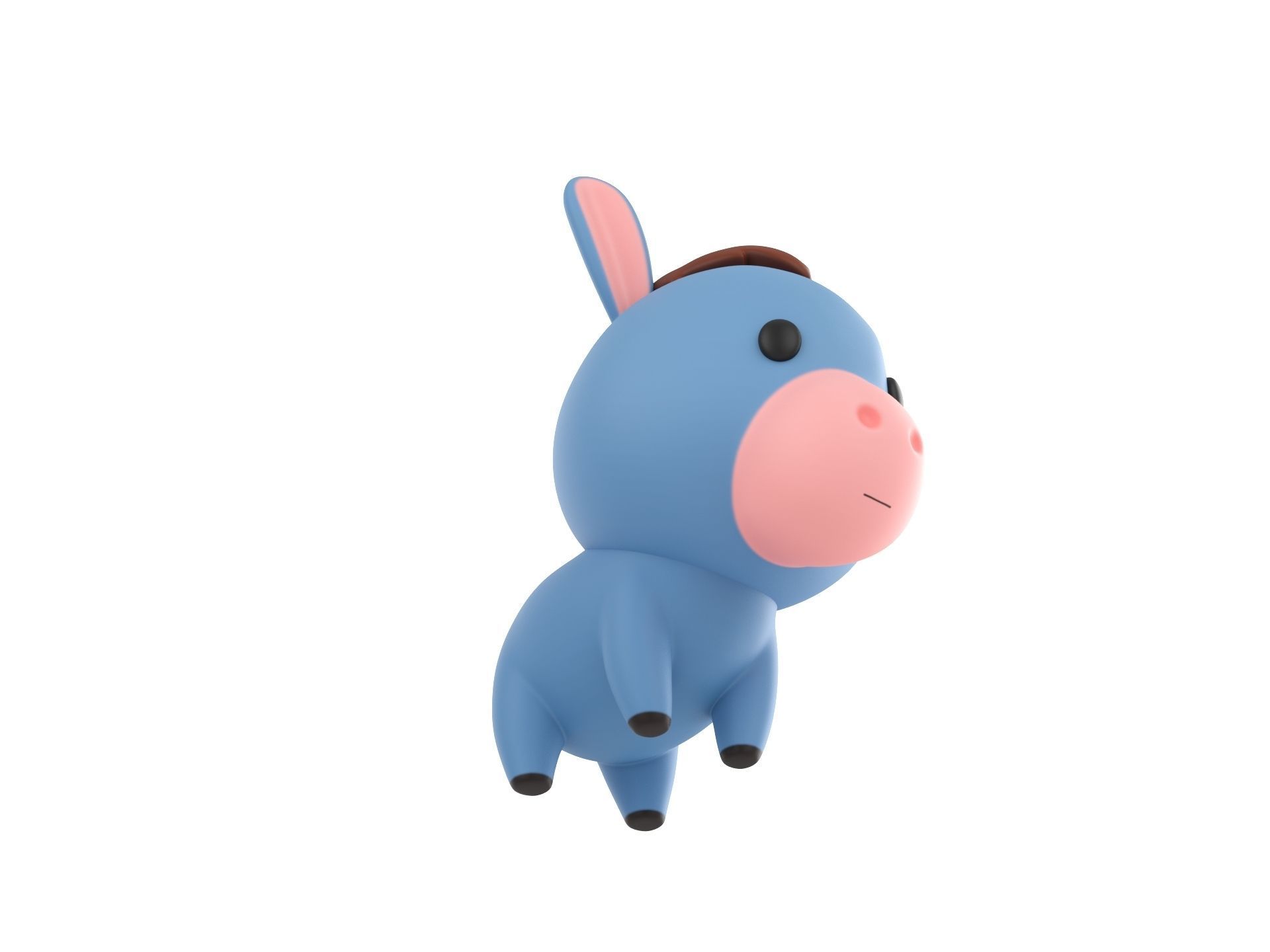 Character049 Donkey 3D model_2