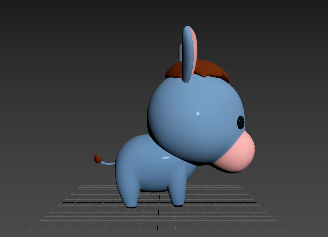 Character049 Donkey 3D model_16