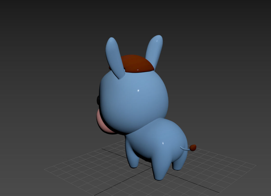 Character049 Donkey 3D model_19