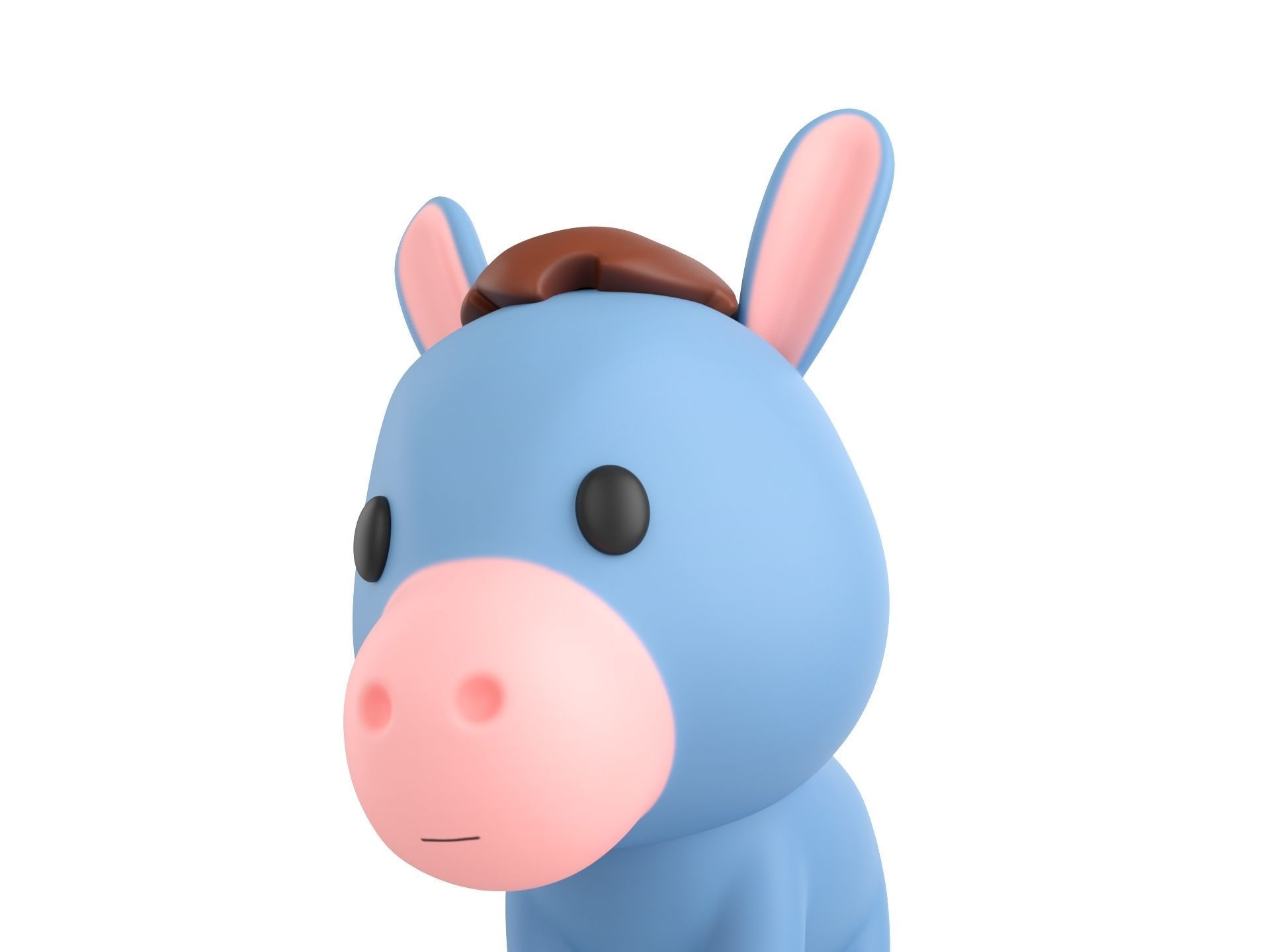 Character049 Donkey 3D model_8
