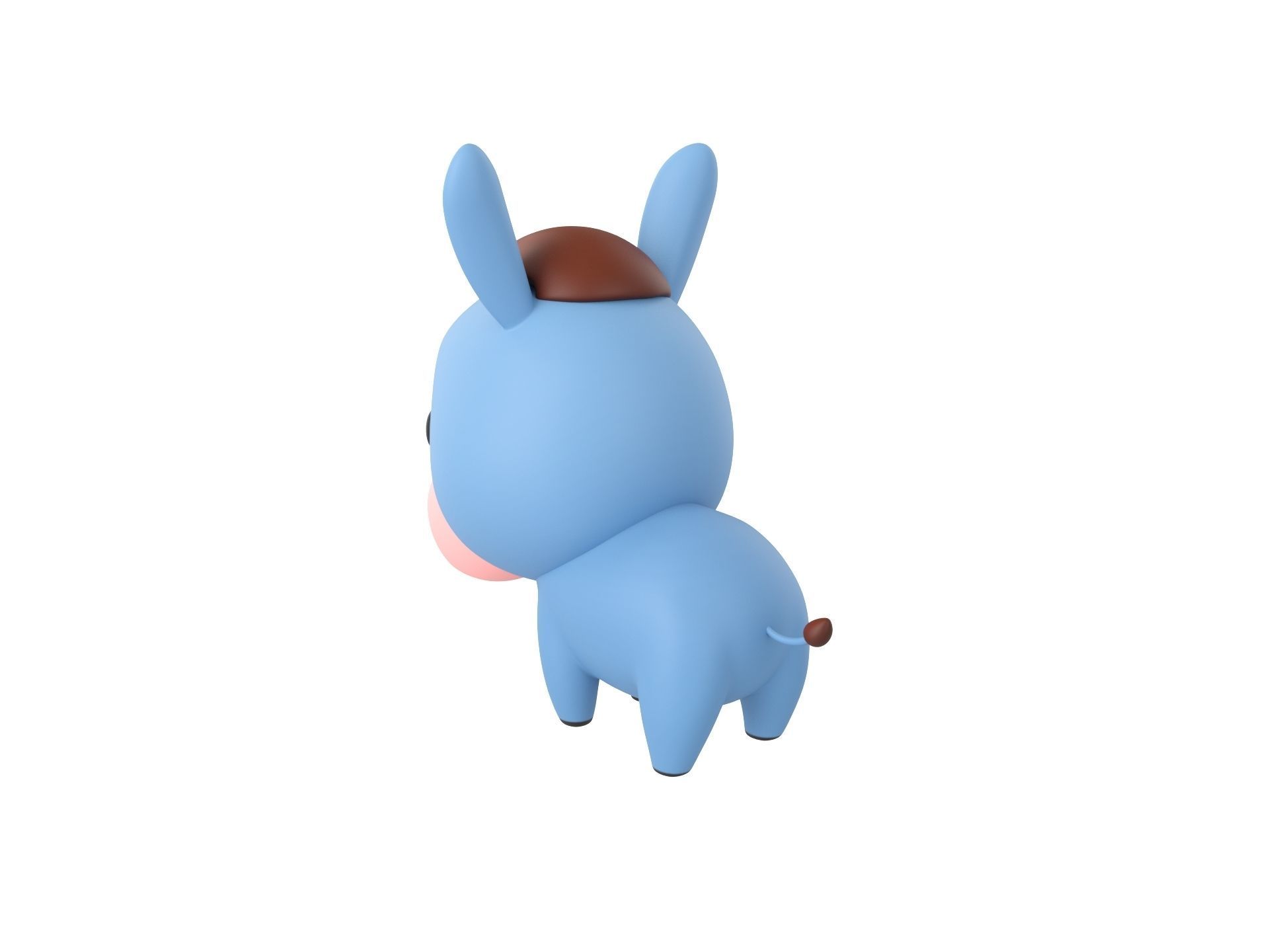Character049 Donkey 3D model_6