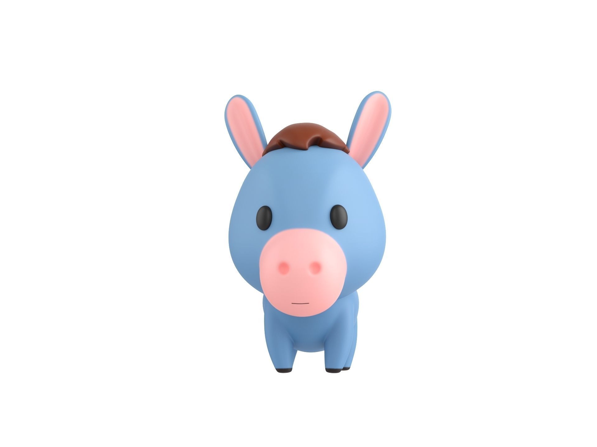 Character049 Donkey 3D model_1