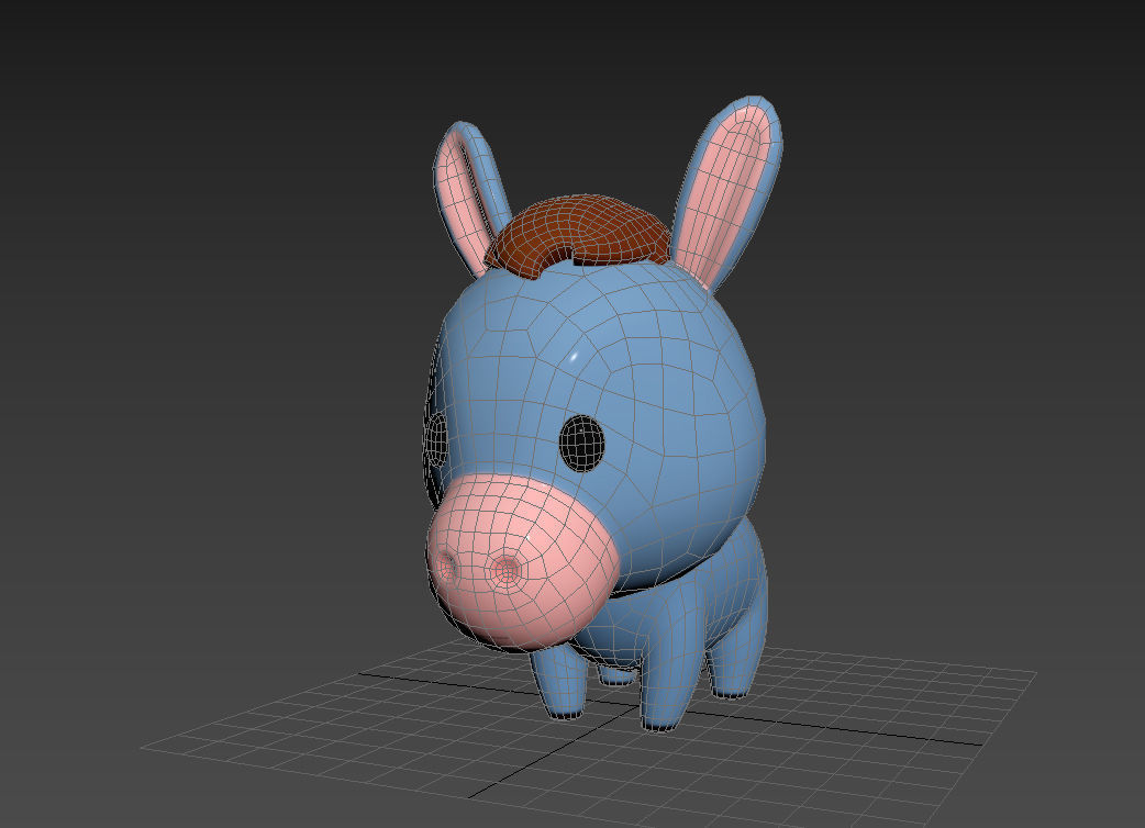 Character049 Donkey 3D model_12
