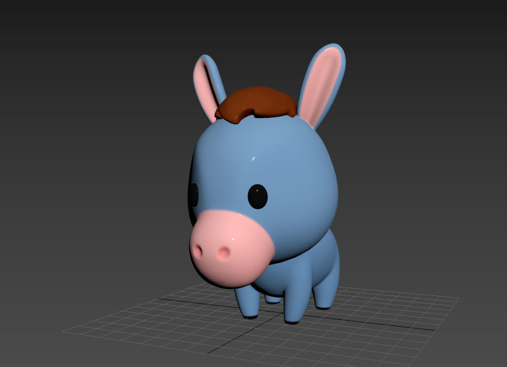 Character049 Donkey 3D model_11