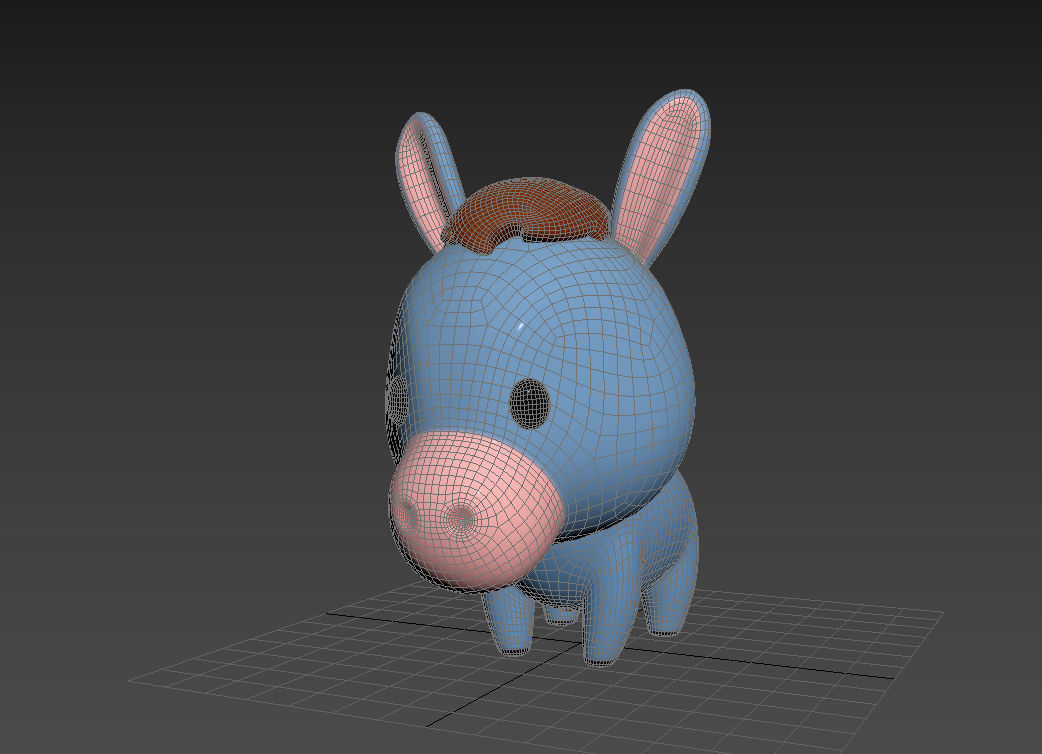 Character049 Donkey 3D model_13