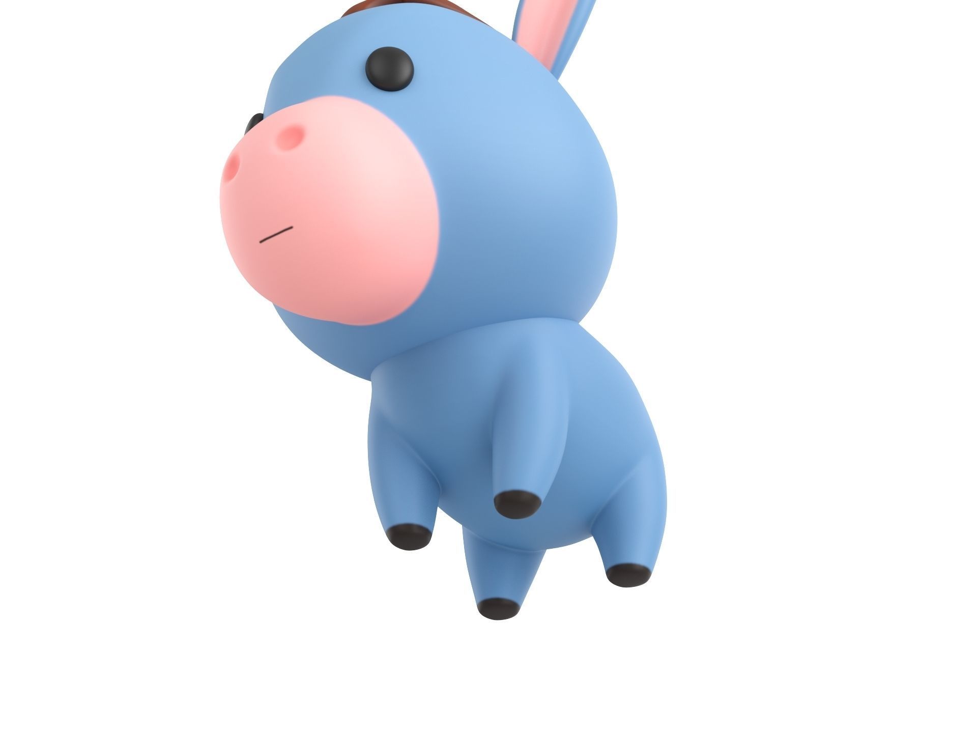Character049 Donkey 3D model_9
