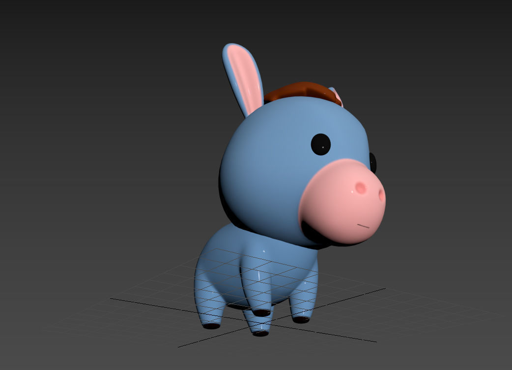 Character049 Donkey 3D model_15