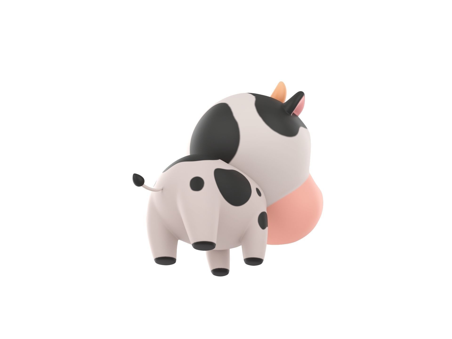Character051 Cow 3D model_4
