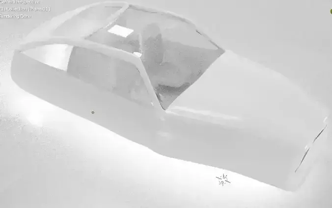 Sci fi Car Low-poly 3D model Sci fi Car Low-poly 3D model