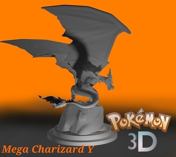 Mega charizard y 3d printable model 3D print model
