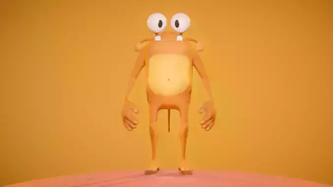Stylized Creature Free low-poly 3D model