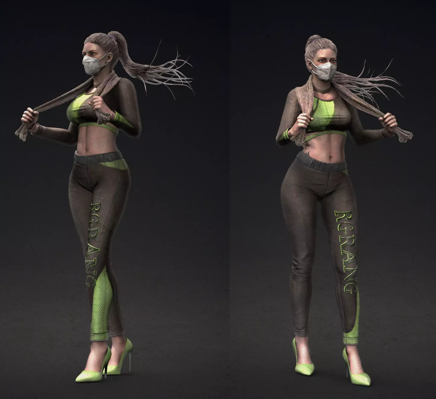 Amelia Female sculpt 3D model_0