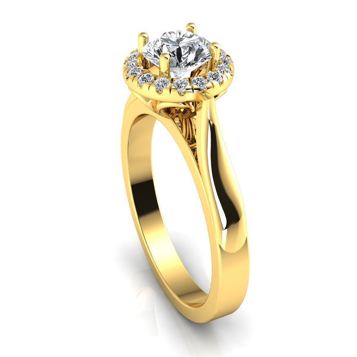 Engagement Ring 3d Print Model  3D print model_12