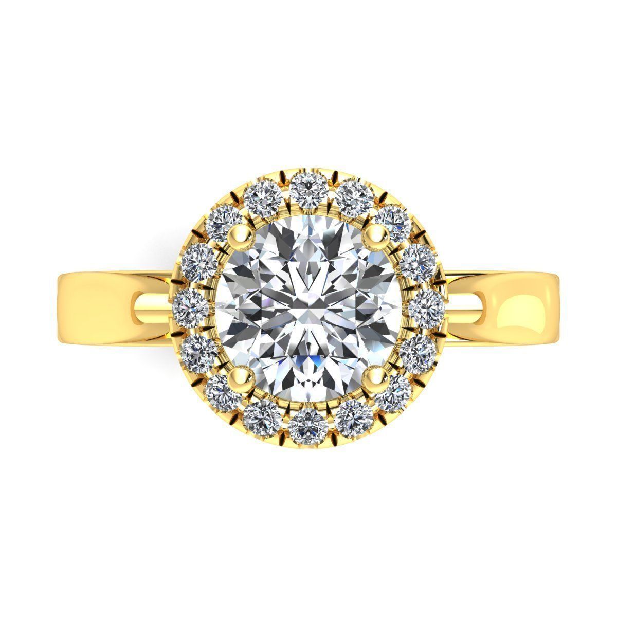 Engagement Ring 3d Print Model  3D print model_9