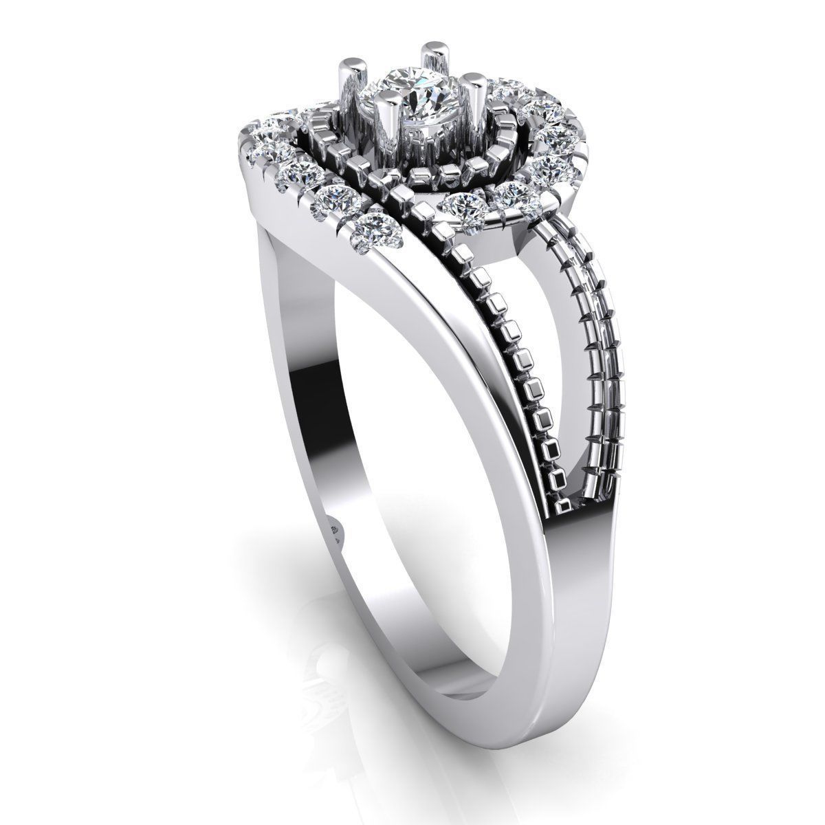 Engagement Ring 3d Print Model  3D print model_10