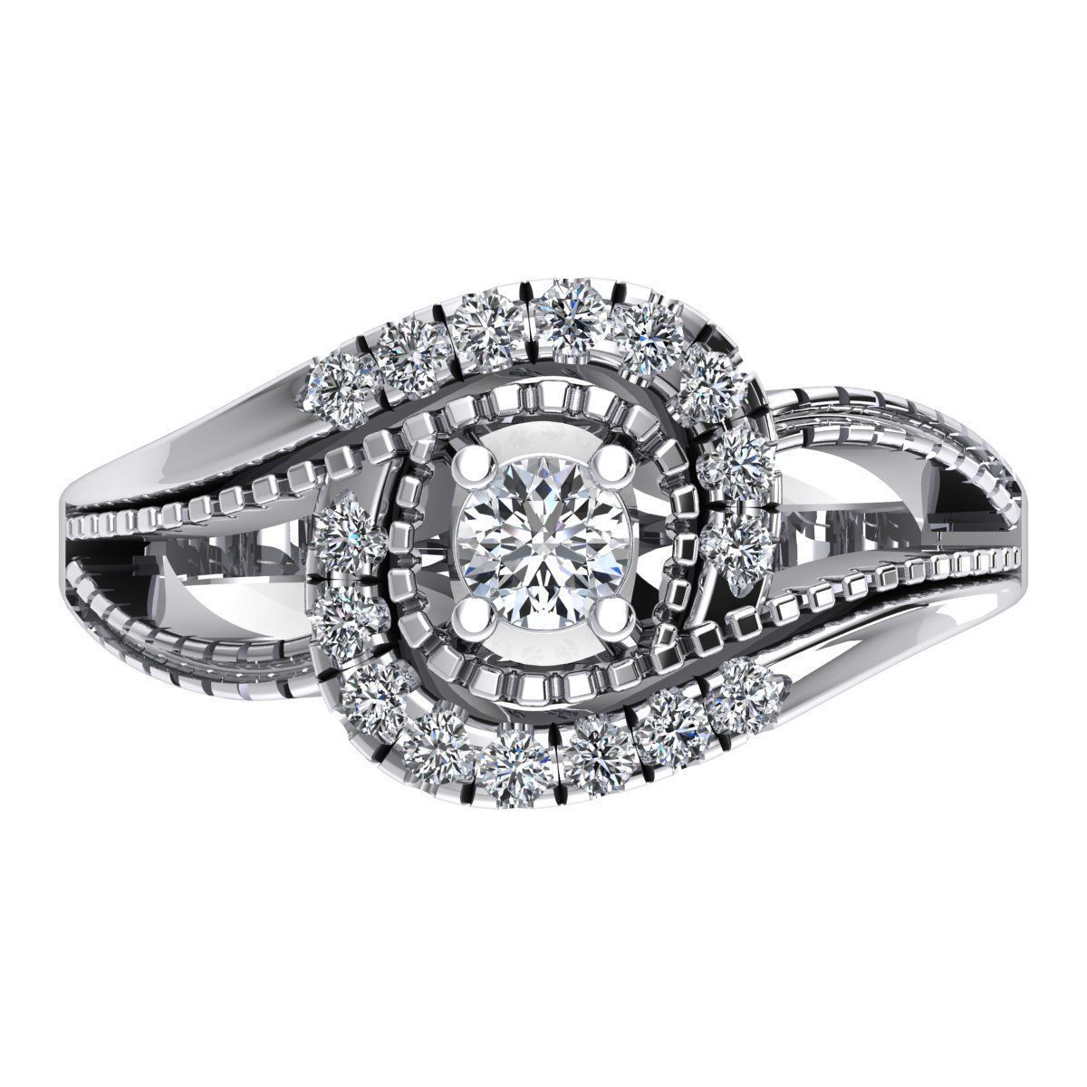 Engagement Ring 3d Print Model  3D print model_7