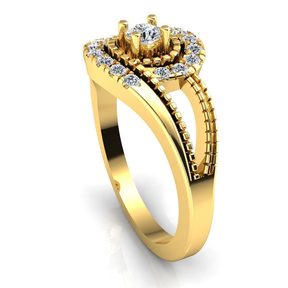 Engagement Ring 3d Print Model  3D print model_12